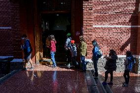 Chileans vote in the 2022 constitutional referendum